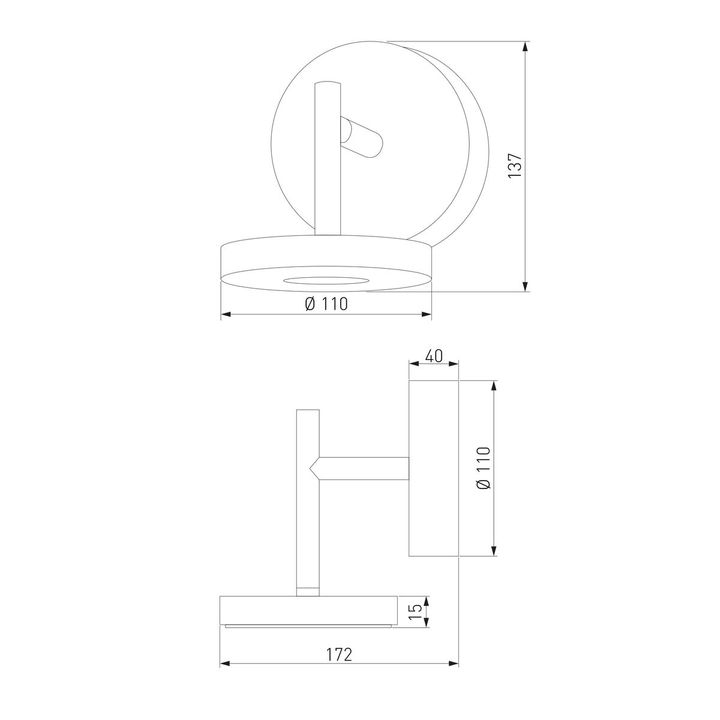 Уличный настенный светодиодный светильник Elektrostandard Verano 35185/D a068590