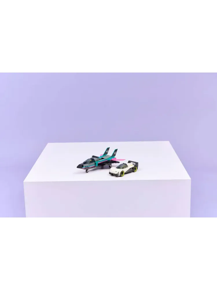 Конструктор City 60489 Реактивный самолет против автомобиля