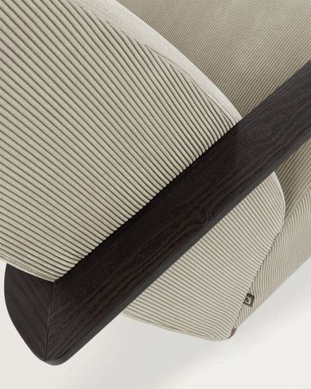 Кресло Marthan бежевое вельветовое Испания Lа Forma