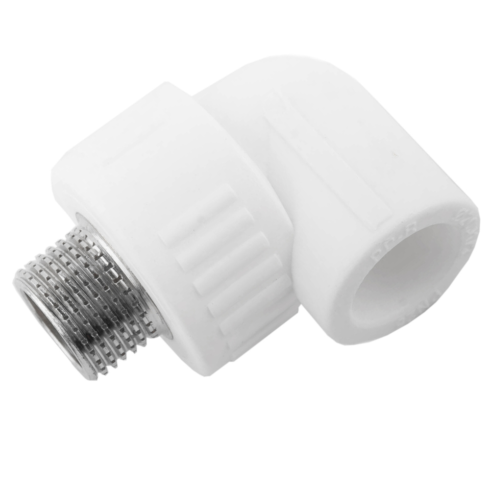 Угол РР комб. 32*1/2" нар. белый (Damento)