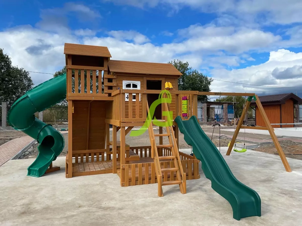 Детская деревянная площадка "Домик 5"