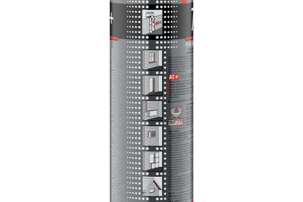 Пена монтажная Kudo Proff 70+ под пистолет (1000мл)