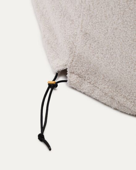 Чехол на пуф Kaeli из экрю букле Ø 90 см