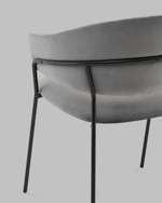 Стул Бруно NEW велюр серый