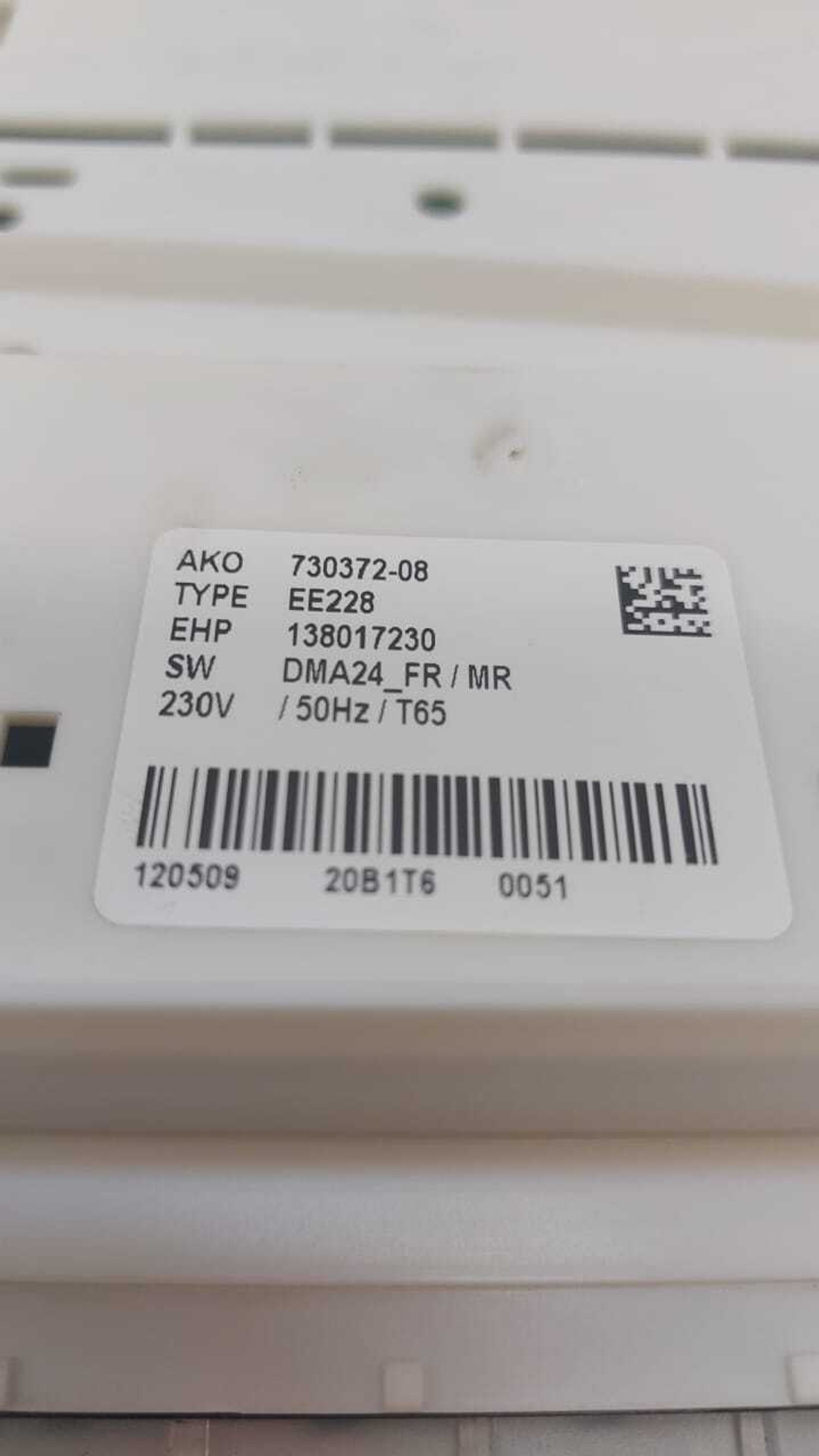 37 Электронный модуль для посудомоечной машины Electrolux 138017230 б/у