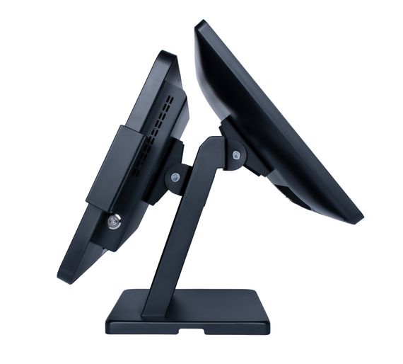 Сенсорный моноблок POScenter Atlas (15&quot;, PCAP, J4125, RAM 4Gb, SSDM2 128Gb, MSR) без ОС, S-90 стенд с возможностью установки второго монитора