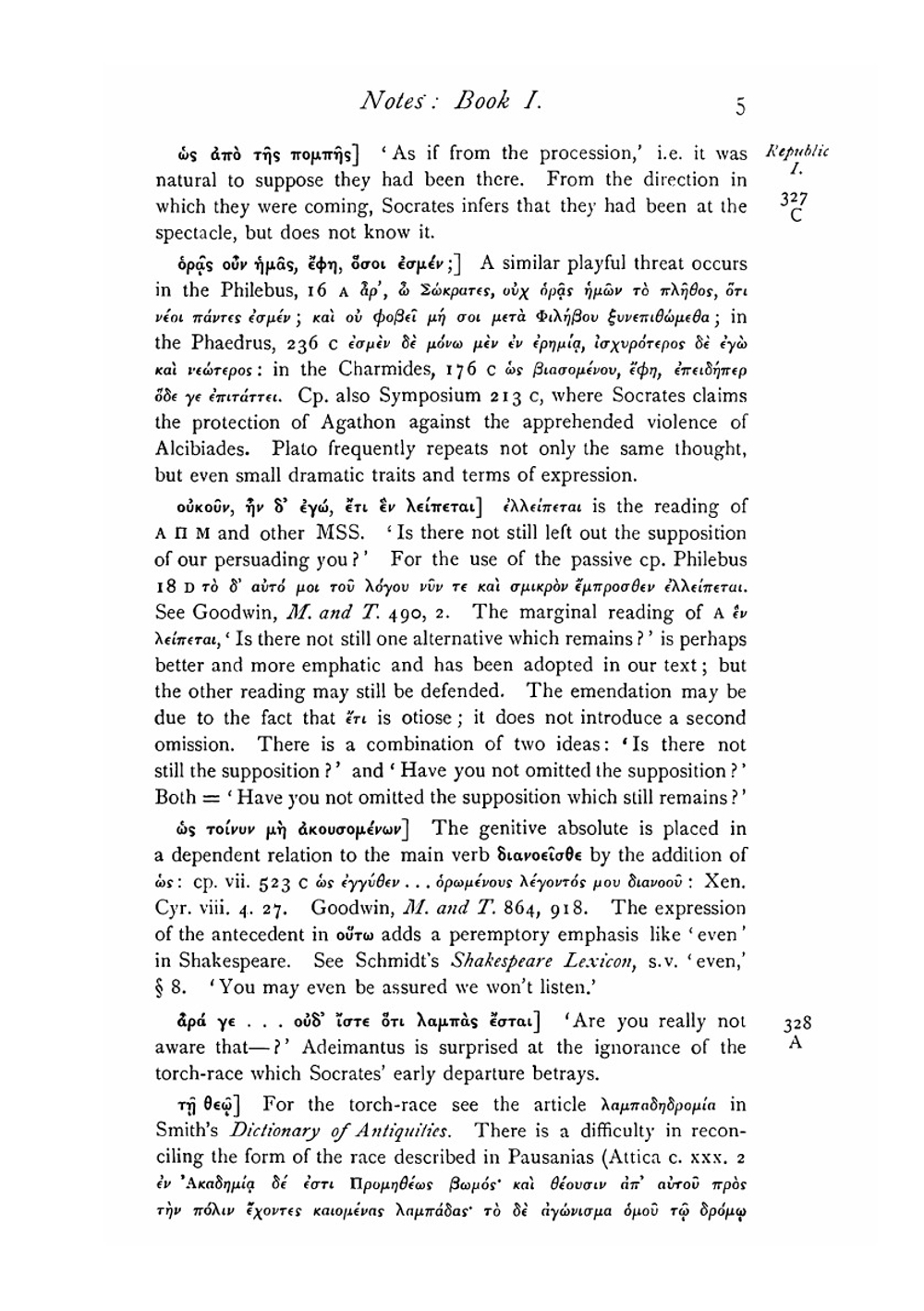 Plato's Republic: the Greek text. Edited with notes and essays by B. Jowett and Lewis Campbell. Volume 3. Notes | B. Jowett; Lewis Campbell