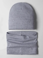 Шапка детская со снудом на осень