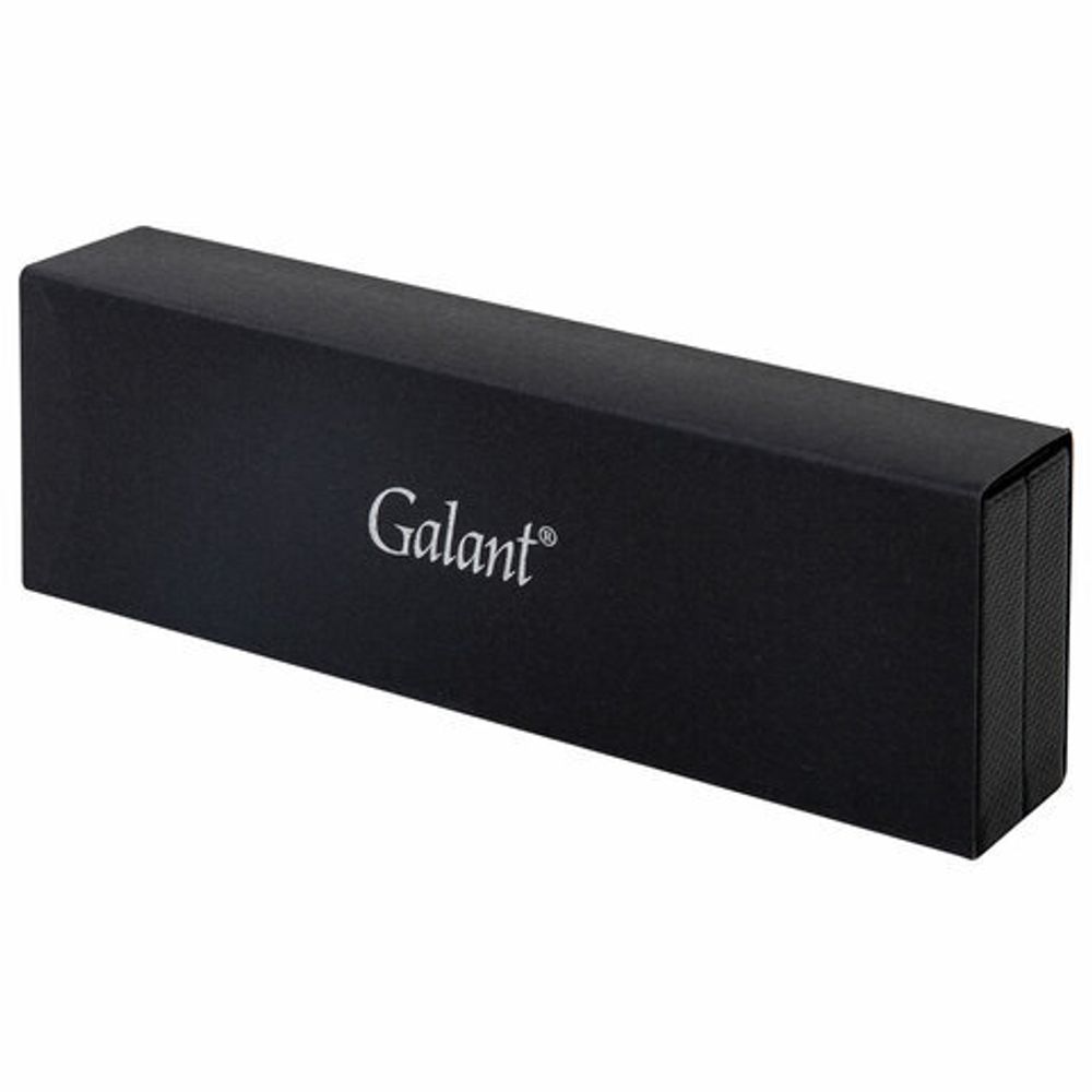 Ручка подарочная шариковая GALANT "Hector", корпус черный/серебро, детали серебро, узел 0,7 мм, линия письма 0,5 мм, синяя, 144173