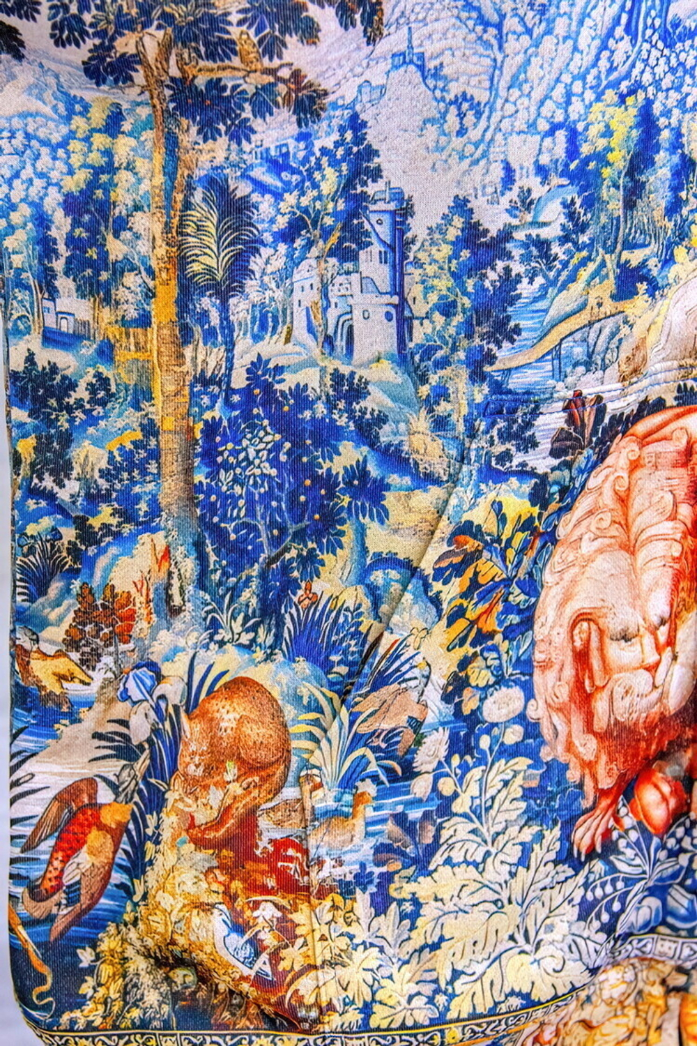 Зип худи «Битва» по мотивам фламандского гобелена "Pugnae Ferarum"