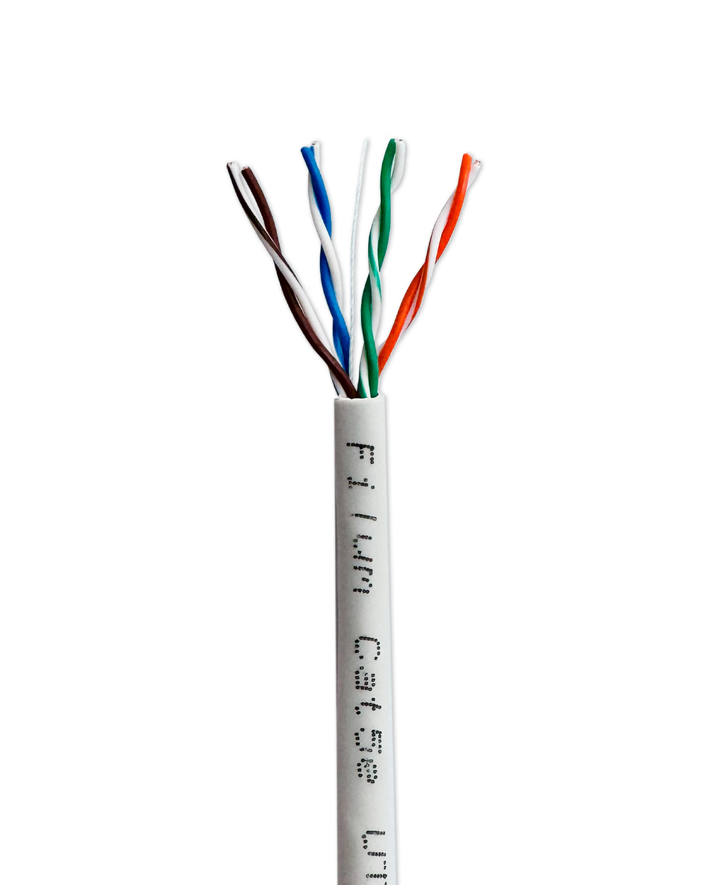 Кабель витая пара U/UTP 5e кат. 4 пары Filum FL-PF-5E-UUTP4-24AWG-PVC-305-GY
