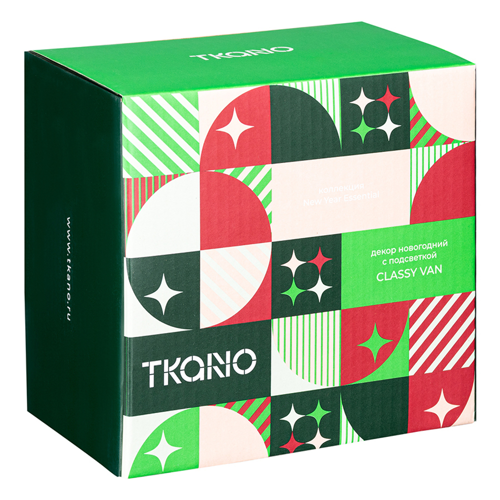 Декор новогодний с подсветкой classy van из коллекции new year essential, 12 см