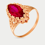 Кольцо для женщин из розового золота 585 пробы с корундом (арт. 71033)