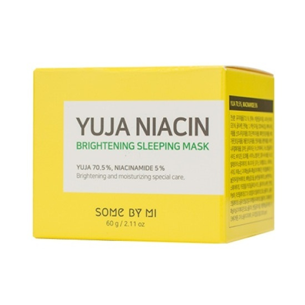 Маска ночная для сияния кожи с экстрактом юдзу Some by Mi Yuja Niacin 30 Days Miracle Brightening Sleeping Mask 60мл
