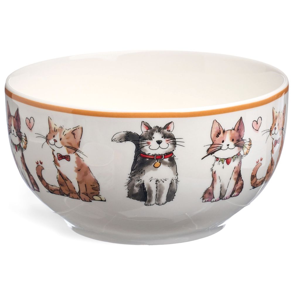 НАБОР ДЛЯ ЗАВТРАКА LEFARD "CATS", 2 ПР.: САЛАТНИК 500МЛ, КРУЖКА 345МЛ