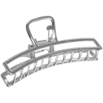 Заколка - краб для волос на блистере «PREMIUM», фиджи, цвет серебро и золото, 8см●