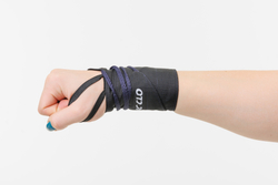 Кистевые бинты Totemic Clo неэластичные шнурковые, 8*56см, синие