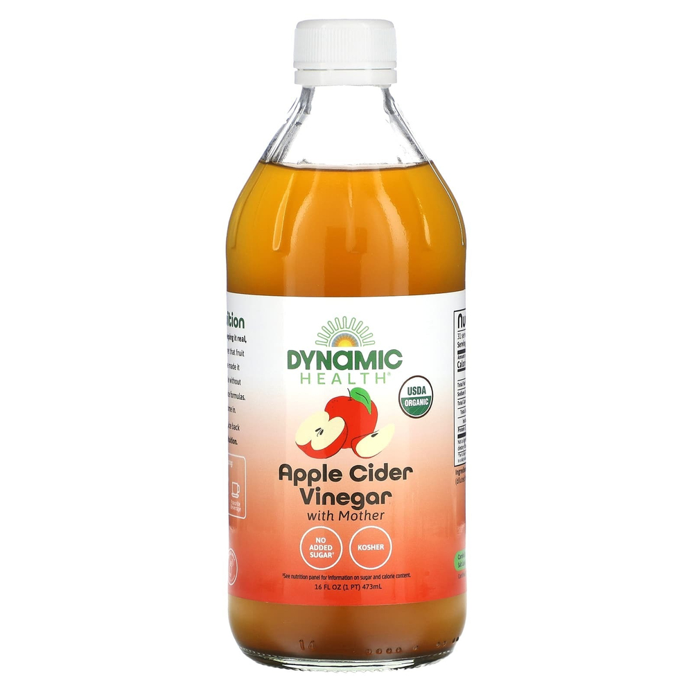 Dynamic Health, Яблочный уксус с матерью, стакан, 473 мл (16 жидк. Унций)