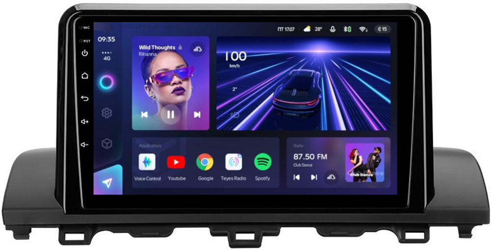 Магнитола для Honda Accord 10 2017-2021 (без штатного 360) - Teyes CC3 Android 10, ТОП процессор, 4/32 Гб, CarPlay, SIM-слот