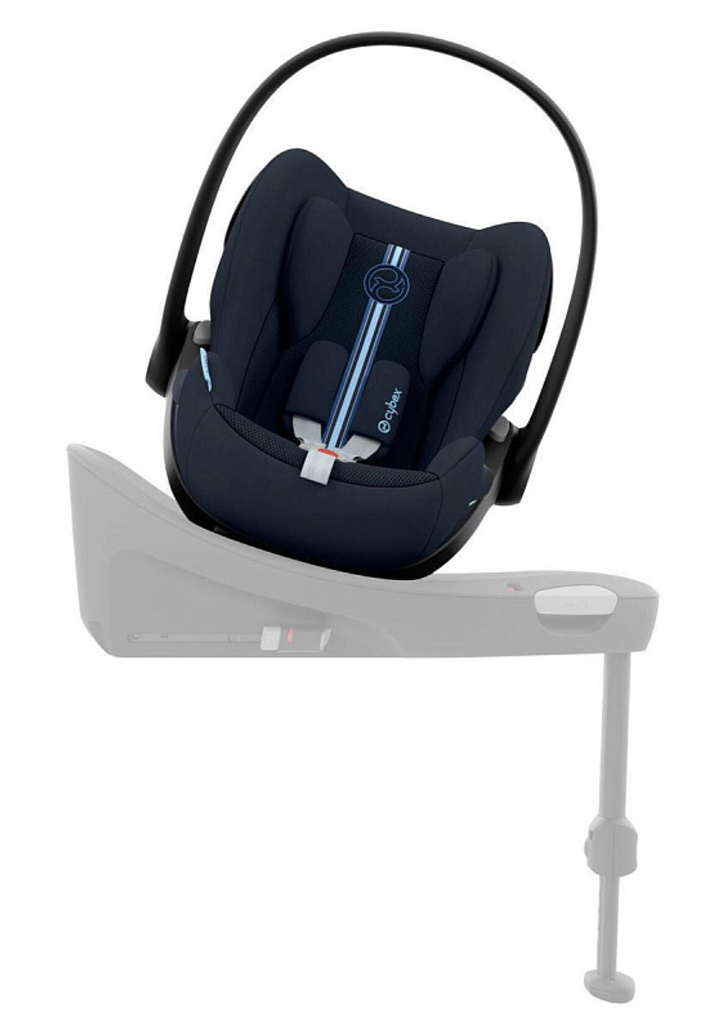 Коляска 3 в 1 Cybex Priam IV Rosegold и автокресло Cloud G i-Size Ocean Blue Plus Mirage Grey