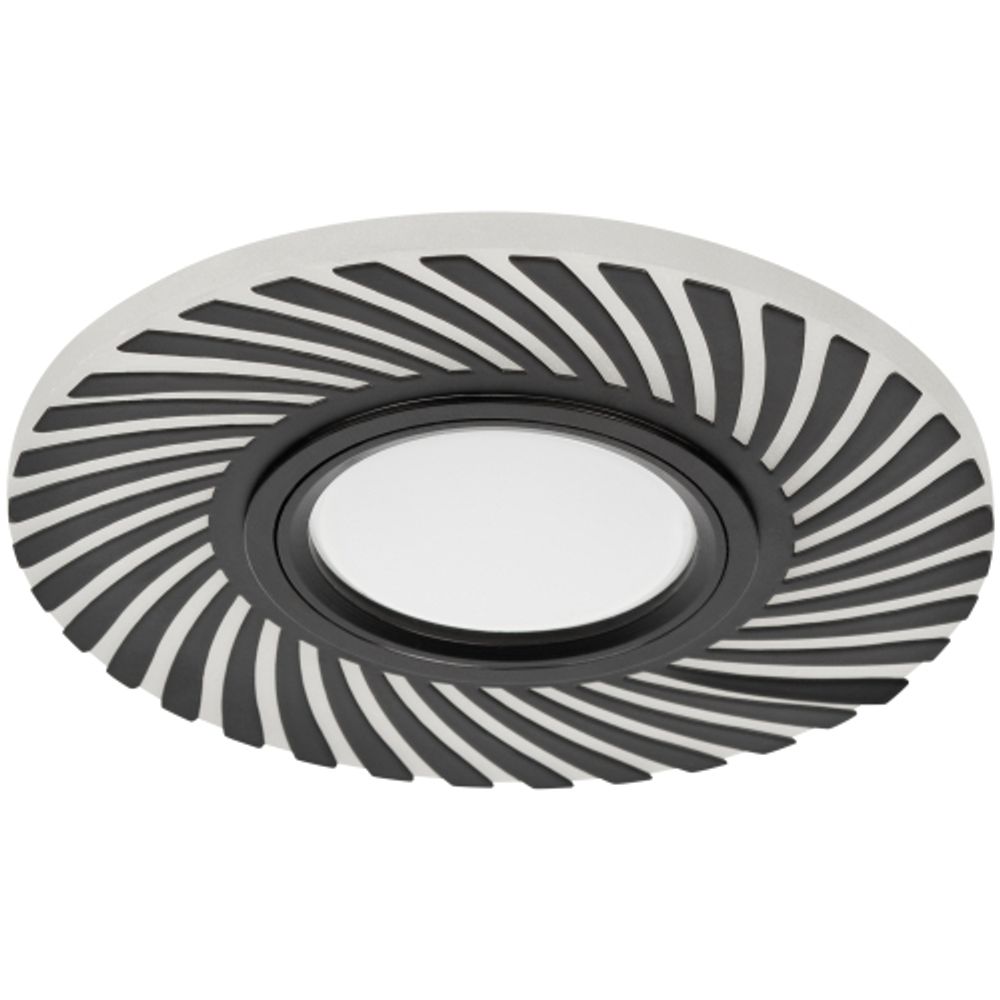 DK LD32 BK /1 Светильник ЭРА декор cо светодиодной подсветкой MR16, 220V, max 11W, черный | Встраиваемые LED светильники