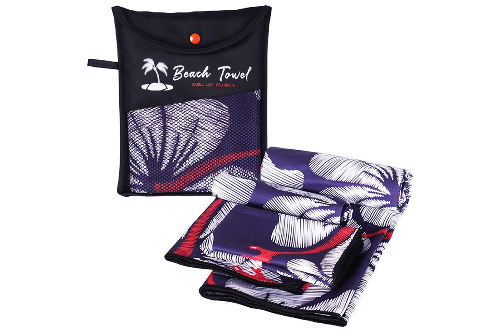 Полотенце пляжное RoadLike Beach 80*160 см синий