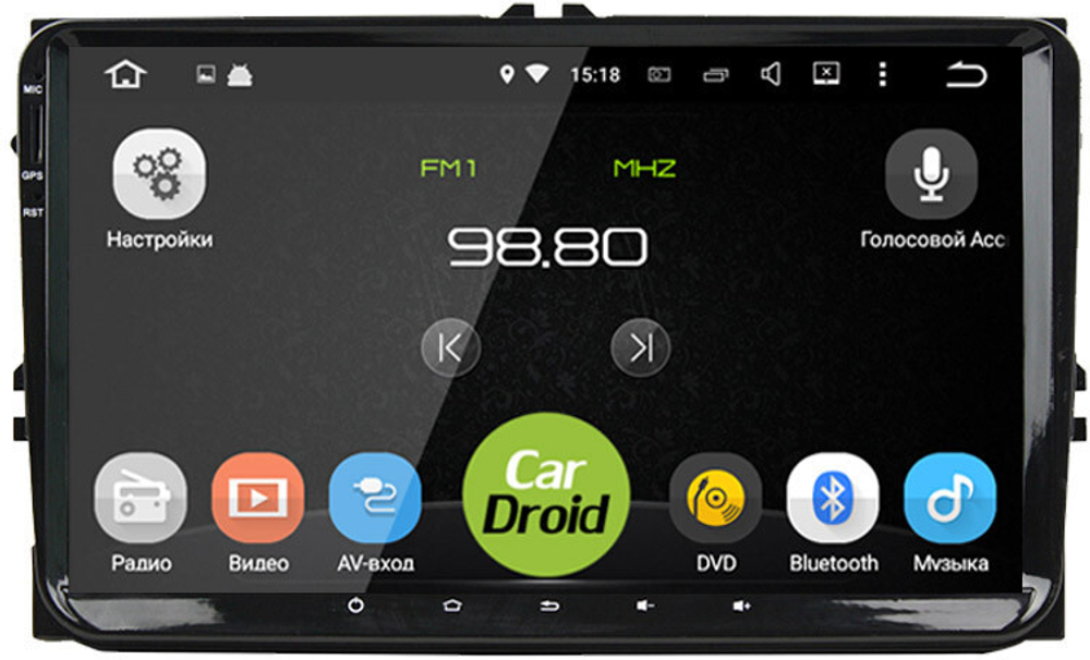 Магнитола Volkswagen T5, T6, Tiguan, Passat, Polo, Jetta, Amarok, Golf и др., Skoda Fabia, Rapid - Roximo RD-3721D на Android 10, 4ГБ-64ГБ