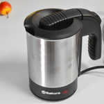 Чайник электрический дорожный 0,5л Sakura SA-2189, нерж с 2 стаканами