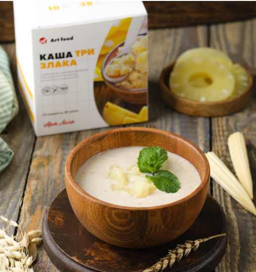 Каша 3 злака с ананасом низкокалорийная