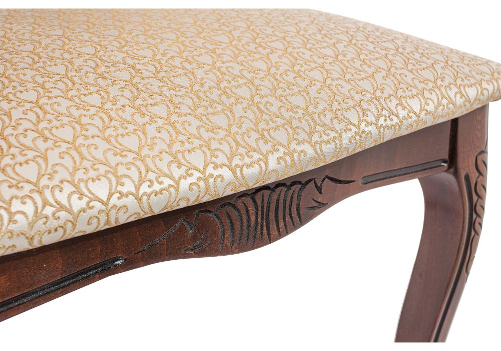 Стул Bronte вишня с патиной / бежевый