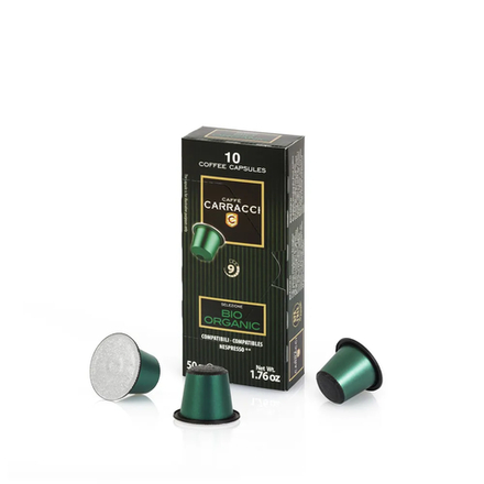 Кофе в капсулах Carracci Bio Organic, 10 капсул для кофемашин Nespresso (Карраччи)