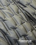 Приталенная куртка с высоким воротником