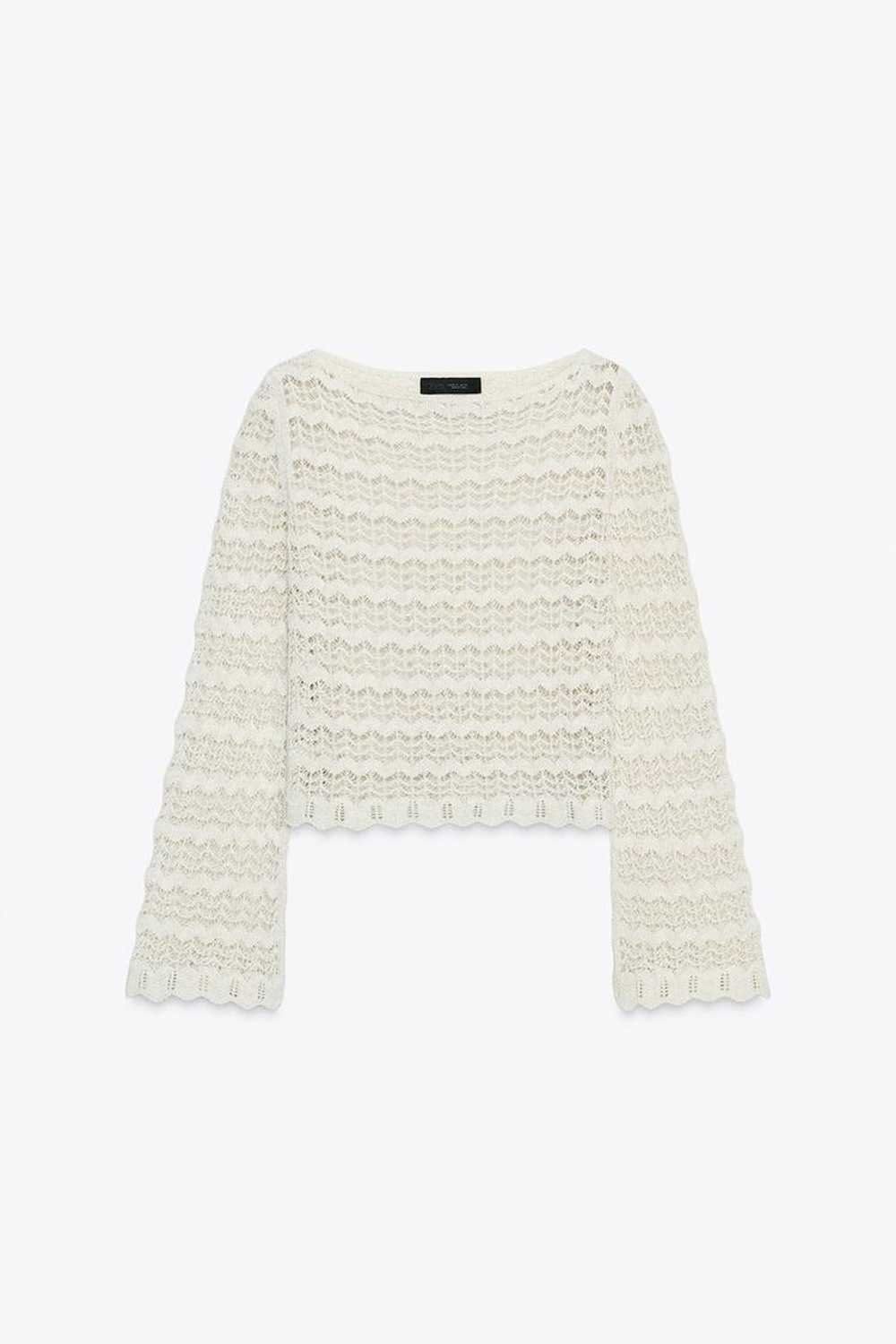 ZARA ДЖЕМПЕР ВЯЗКИ, ЭКРЮ