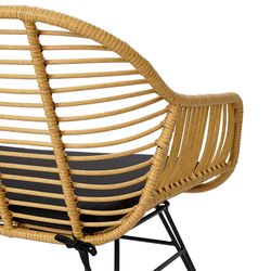 Кушетка Vetle Bent, 125х68х81 см, ротанг