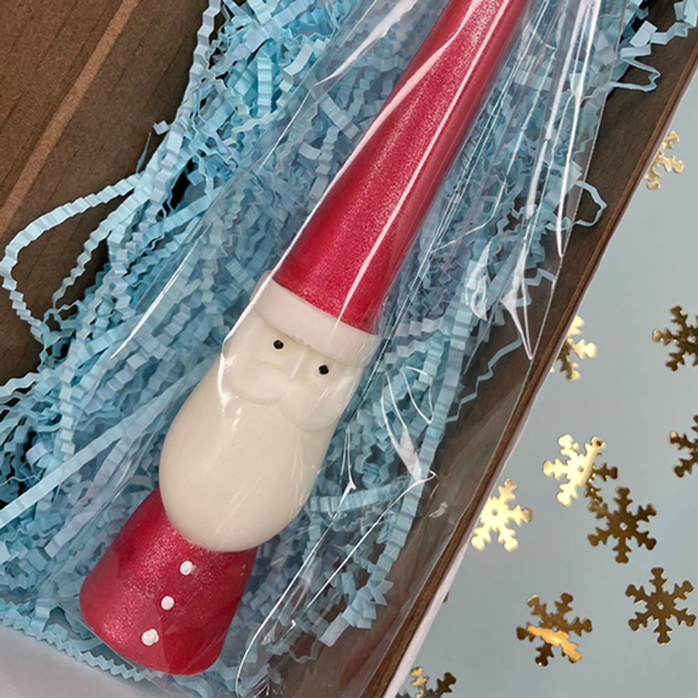 Свеча новогодняя Дед Мороз с подсвечником Limbon Candle