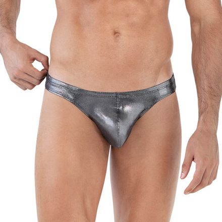 Мужские трусы тонги серебристые Clever Moda CHAKRA THONG 164611