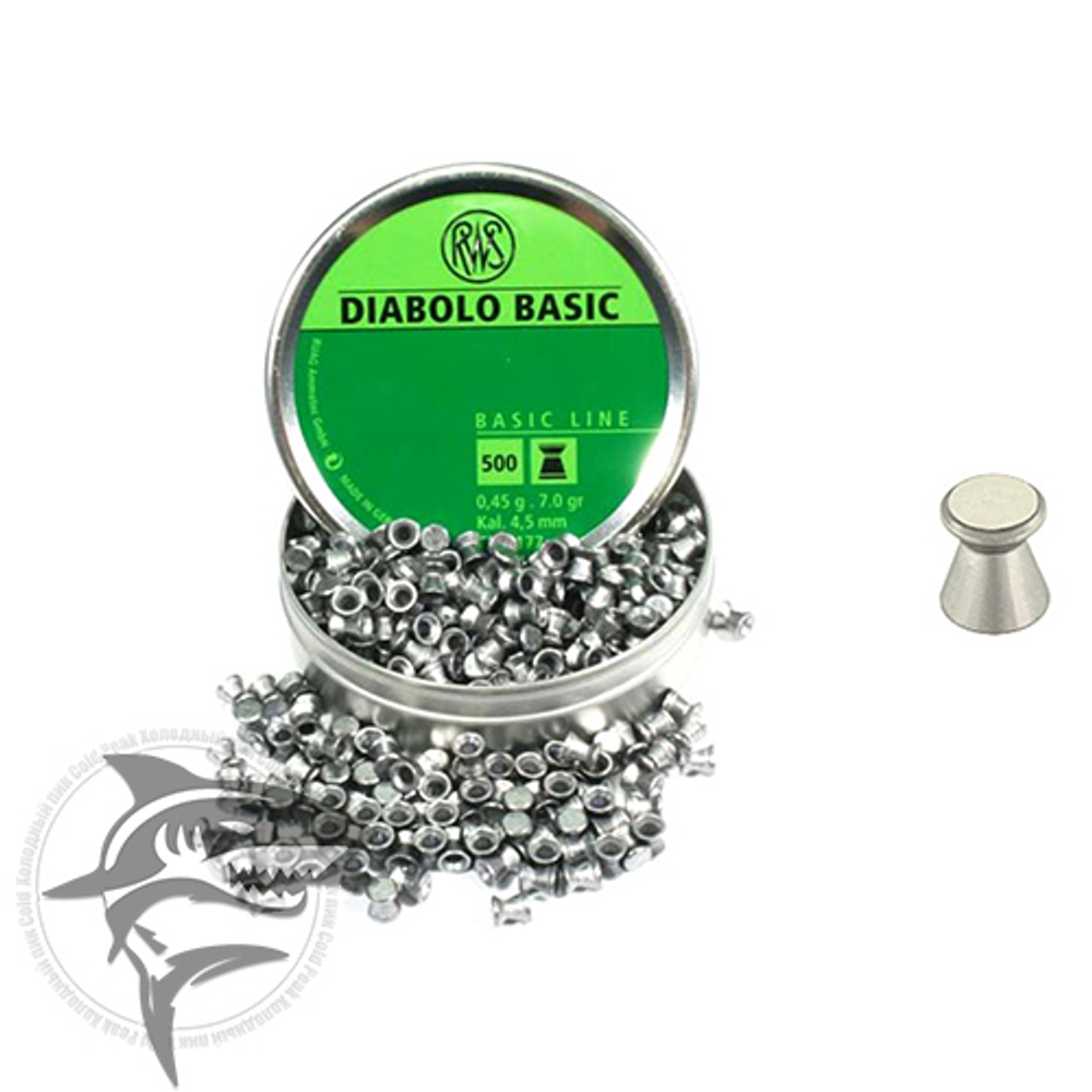 Diabolo Basic 4,50mm 0,45g 500pcs