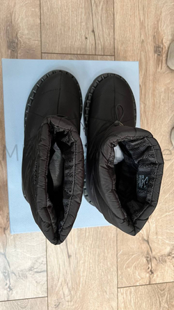Черные ботинки дутики Prada