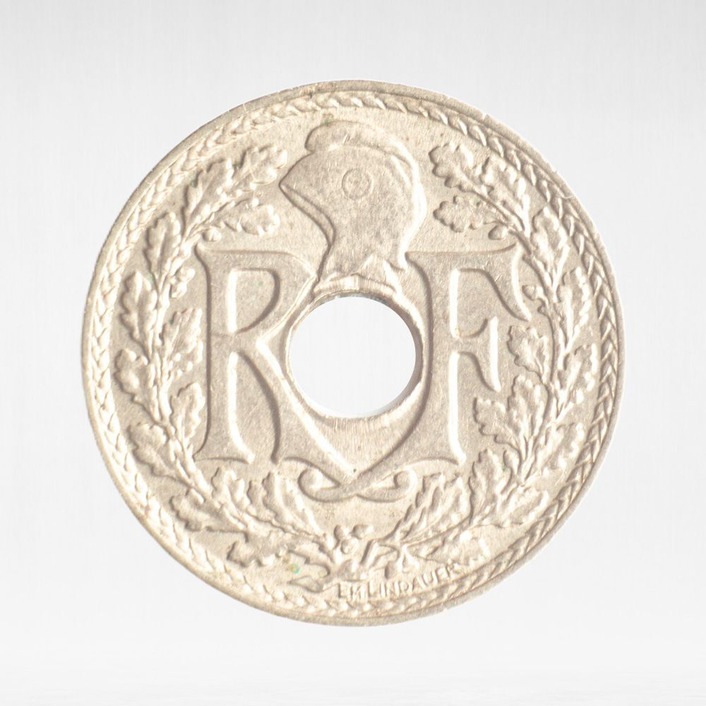 France, 5 Centimes 1939 - With Dots Around Date, XF
