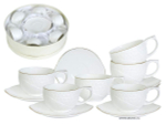 Чайный набор 12 предметов 240мл "Снежная королева", круг