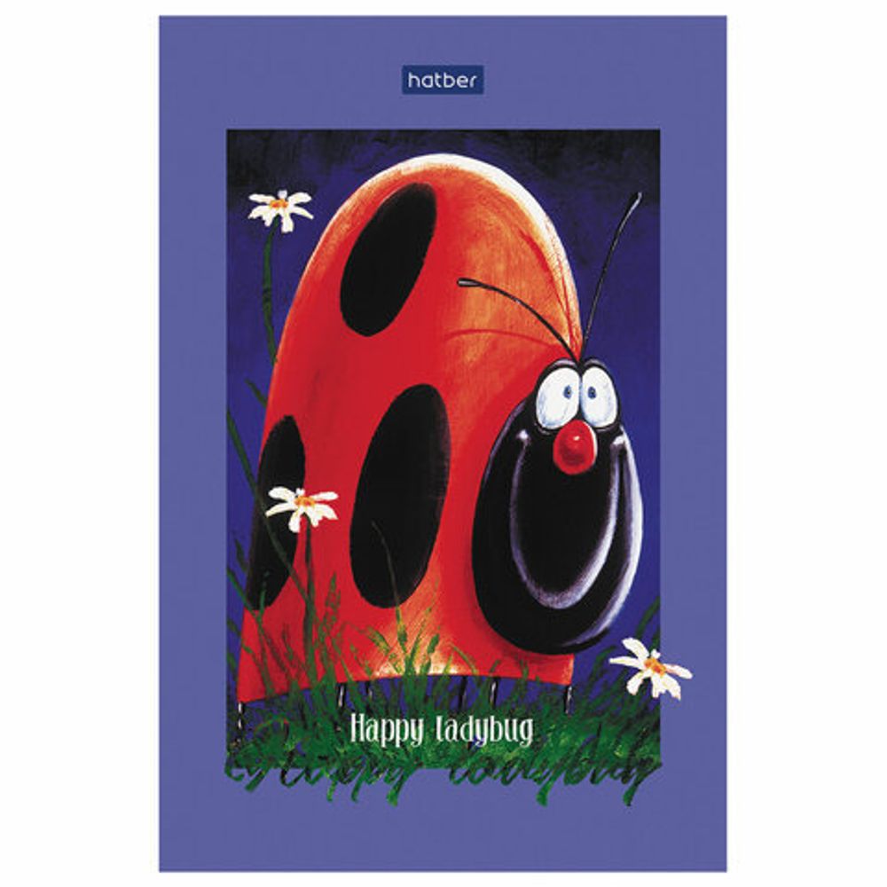 Блокнот МАЛЫЙ ФОРМАТ (98х147 мм) А6, 40 л., склейка, ламинированная бумага, HATBER "Premium", "Animals", 40Б6лA1к