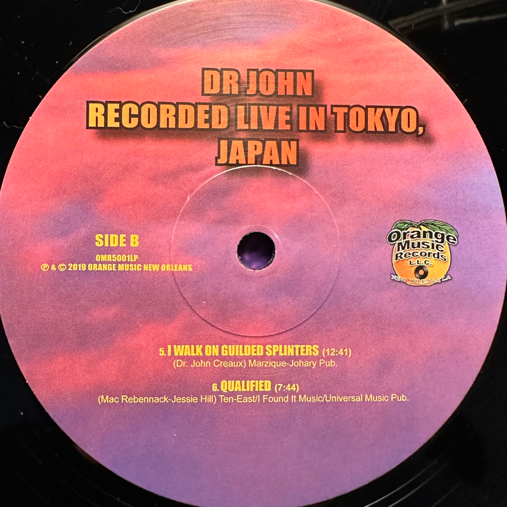 Dr. John - Recorded Live In Tokyo, Japan 2LP (США 2019г.)