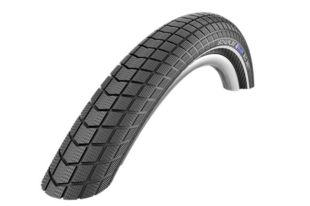 Покрышка 26x2.15 (55-559) 05-11100557 BIG BEN Perf, RaceGuard B/B-SK+RT (светоотр пол) HS439 EC 67EPI 37B.(2-4 Bar) SCHWALBE