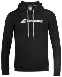 Кофта для мальчика теннисная Babolat Exercise Hood Sweat Jr - black