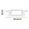 Алюминиевый профиль встраиваемый с фланцем 30x6 (Серебро, 2 м), ALM003S-2M Led Strip alm003s-2m