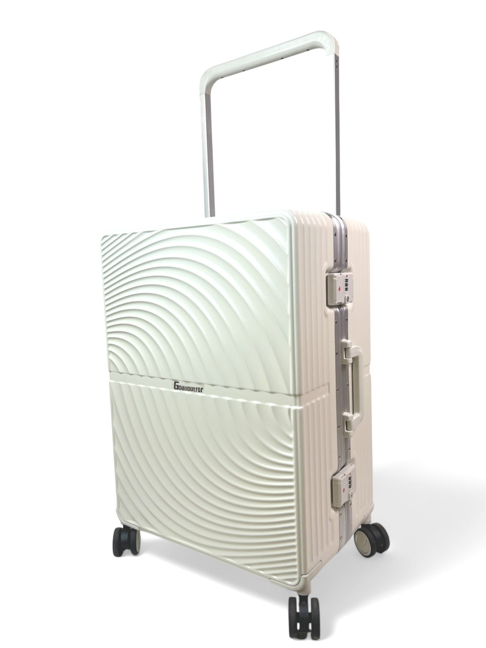 Средний чемодан Bon-Voyage Model Wave, Белый, M+