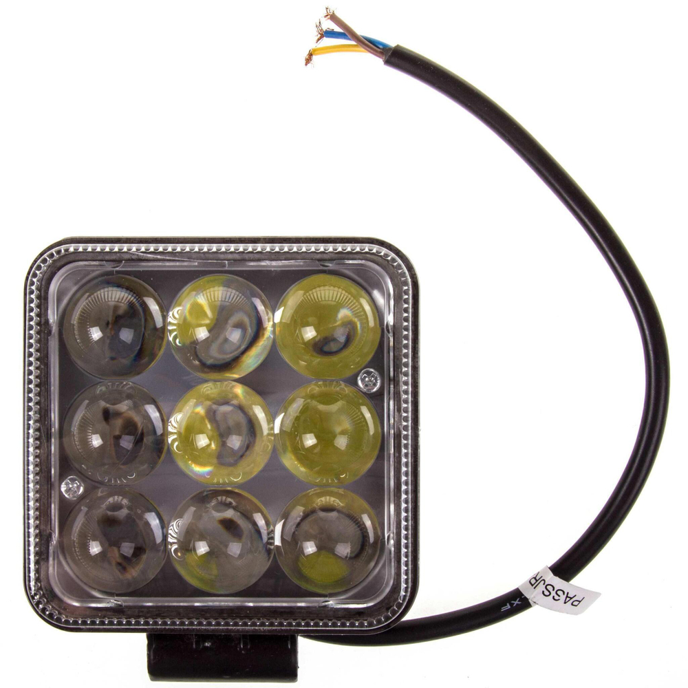 Фара дневного света 12/24 В Off-Road 27 Вт 9 LED 6000K дальний свет квадрат 105 х 105 мм Skyway