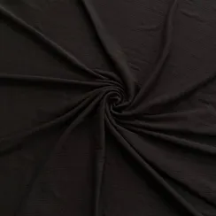 Рибана ажурная полоски, черная