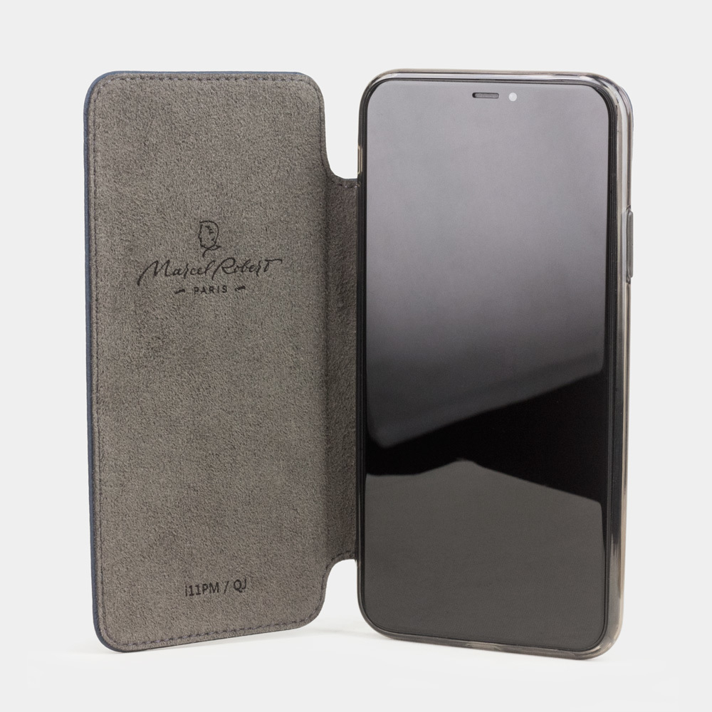 Чехол Benoit для iPhone 11 Pro Max из натуральной кожи теленка, цвета синий