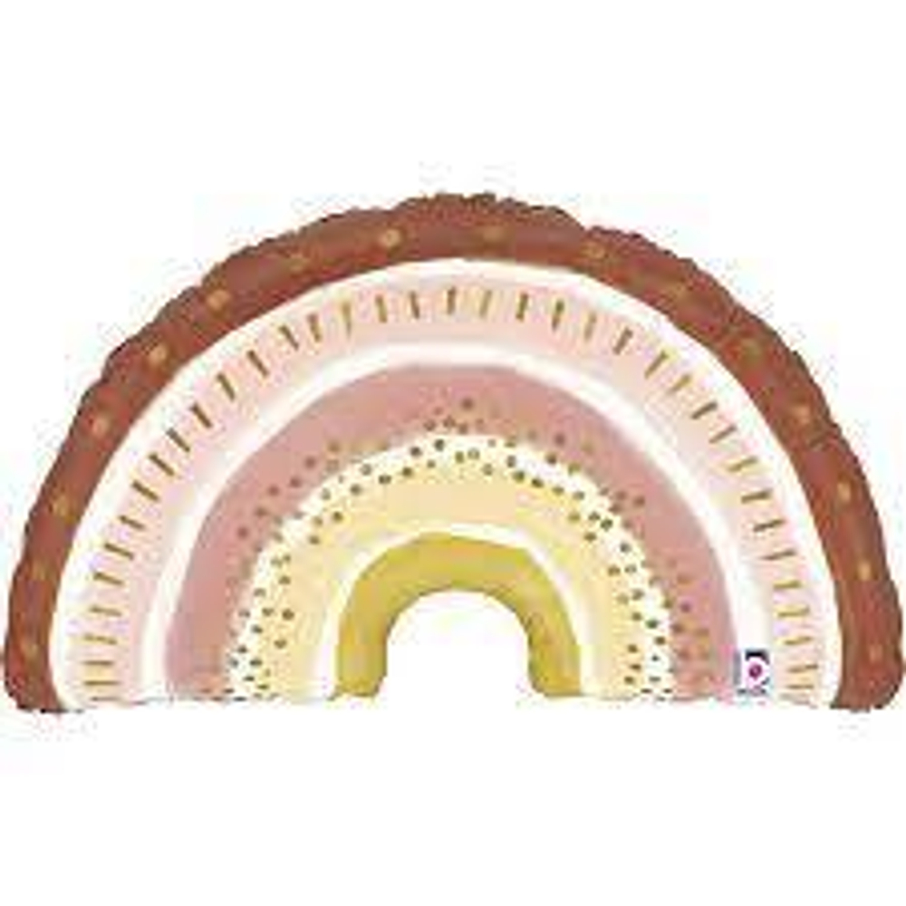 G 36 Радуга БОХО / Boho Rainbow / 1 шт /, Фольгированный шар В019